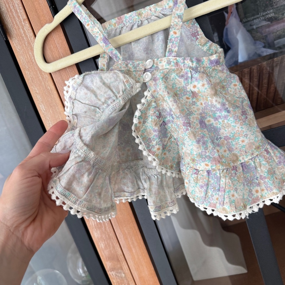 Jamie Kay mayflower dress eyelet floral print baby girl ruffle cotton - Picture 9 of 9